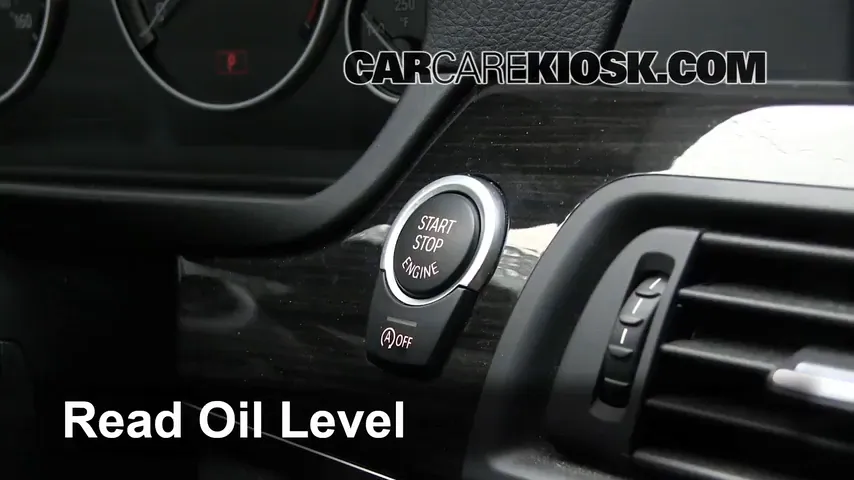 2012 BMW 528i xDrive 2.0L 4 Cyl. Turbo Oil Check Oil Level